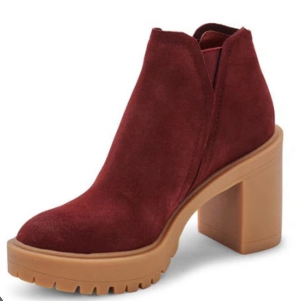 Dolce Vita Waterproof Cashe H2O Bootie in Maroon, Size 6.5